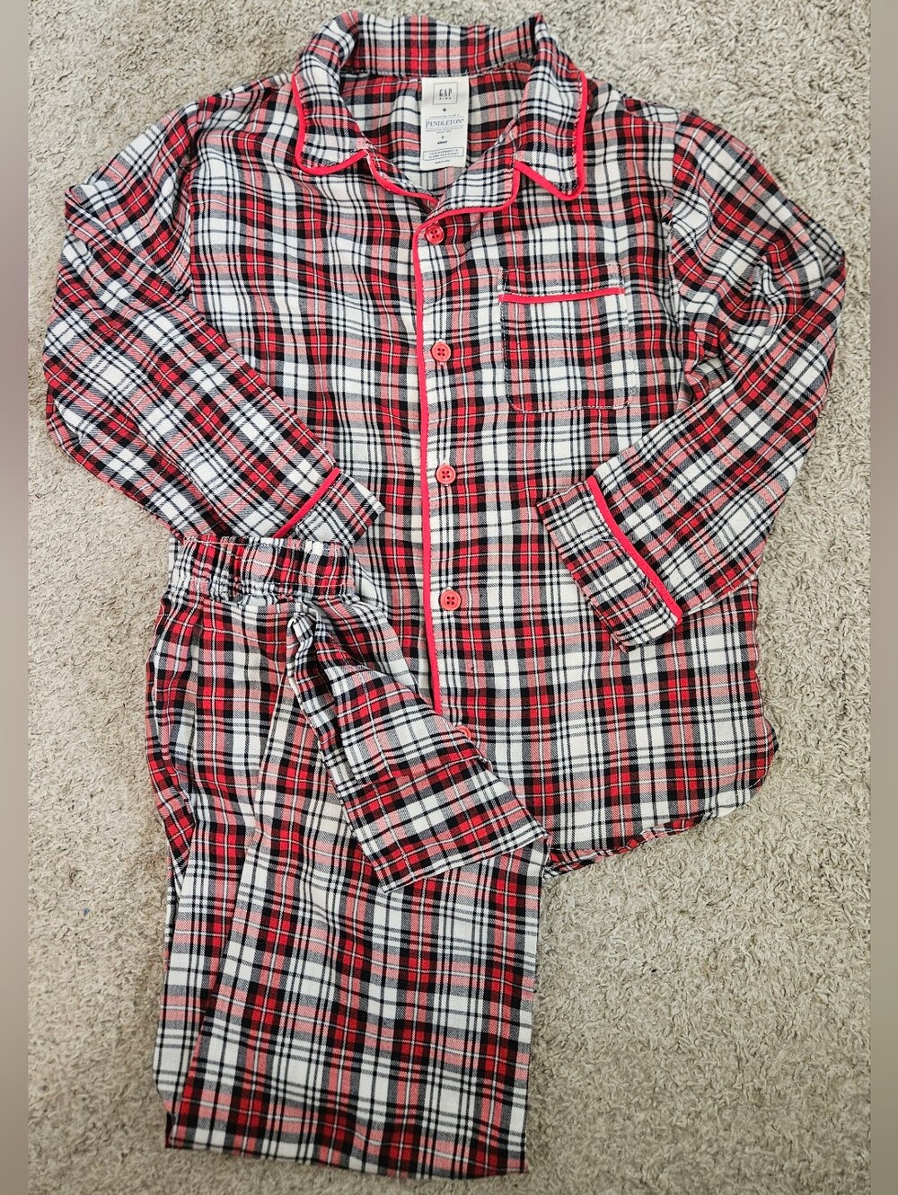 GAP Kids + Pendleton Flannel Button Down Pajamas